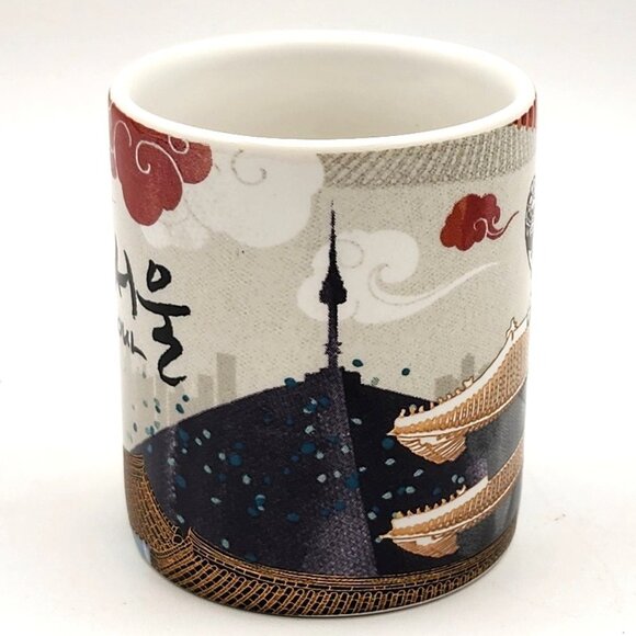 STARBUCKS SEOUL KOREA 2014 Rare Colorful Coffee ESPRESSO Cup DEMI Mug 3oz NWT - Picture 3 of 8